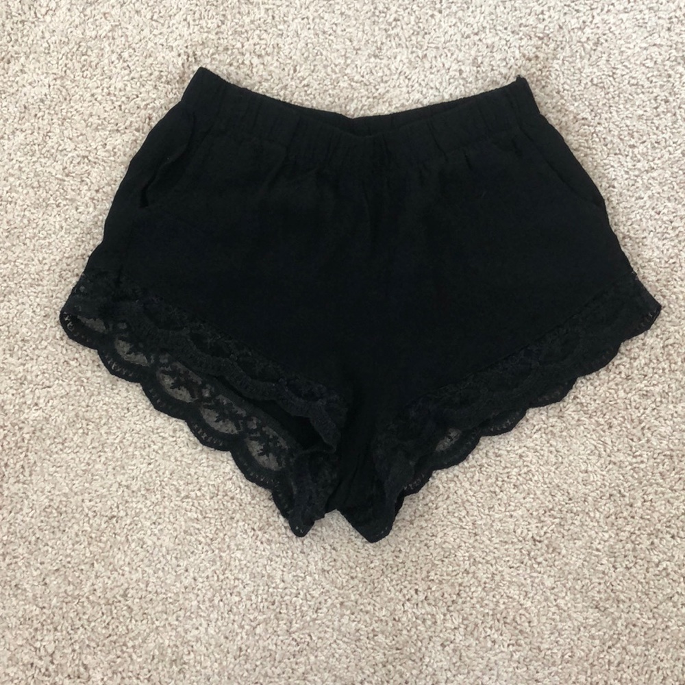 Leith Black Lace Shorts